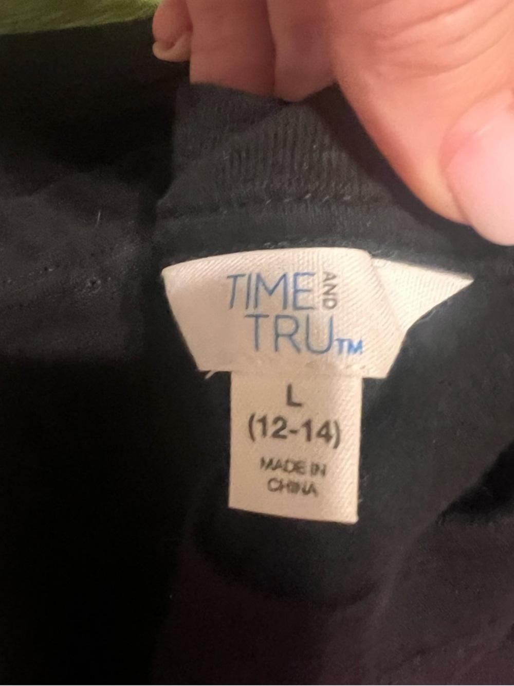 Time and Tru Sleeveless A-Line Dress Set in Olive Green, Pink and Black - Picture 8 of 9